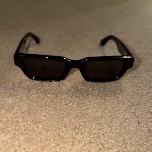 Chimi Black Rectangular Sunglasses